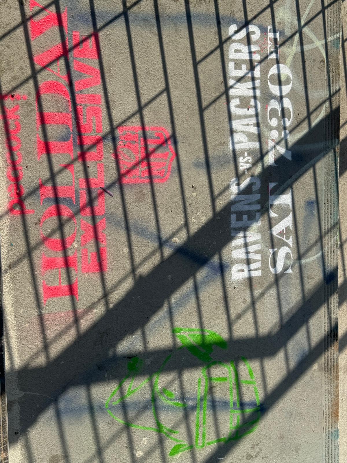 Stencil 11.3 Sixth St Metro Stairs